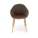 Стул HALMAR K304 темно-серый/коричневый